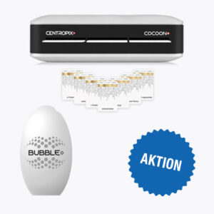De Cocoon van Centropix compleet met alle uitbreidingskaarten en de Bubble van Centropix. De optimale combinatie die een bijdrage levert aan de ondersteuning tegen de schadelijke gevolgen van electro smog